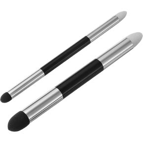 PATIKIL Artist Blending Sponge Pen, 2 Pcs Double Headed Reusable Rubbing Sponge Sketch Pen Brush Drawing Art Blenders for Artist Lightening Highlight Shadow Detail Correction, Gold