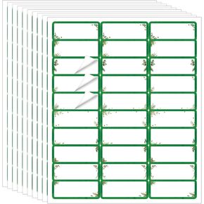 Spiareal 750 Pcs Christmas Address Labels 2 x 4 Inch Printable Gift Tags Compatible with Laser and Inkjet Printer Mailing Label 10 Per Sheet for Package Office