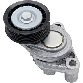 Drive Belt Tensioner Assembly with Pulley Compatible with 1998-2002 Chevy Camaro, 1998-2002 Pontiac Firebird, 2004-2006 GTO, Replaces# 92111701, 12560344, 38195, 49296