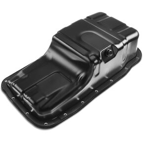 A-Premium Engine Oil Pan Sump with Drain Plug Compatible with Acura Integra 1994-2001, 1.8L and with 5 Speed Manual Transmission