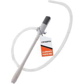 Automatic Fuel Transfer Pump - AA Battery Powered, Extra Long Hose Fits All Size Cans, Portable Liquid Pump Transfers Gasoline, Water & More at 2.6 Gal/Minute