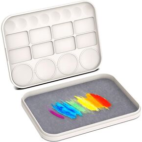 Wet Palette, Wet Pallets for Painting Miniatures. Keep The Paint Wet, The Miniature Painting Kit Comes with 50 Sheets of Palette Paper and Two Wet Palette Sponges