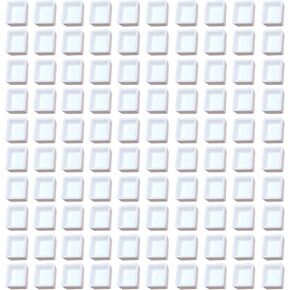 48 Pcs Empty Watercolor Paint Pans White Plastic Watercolor Tins - 24 Full Pans & 24 Half Pans