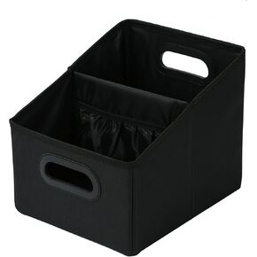 Car Seat Organizer Collapsible Passenger Seat Organizer Car Caddy Organizer Backseat Car Storage Organizer Front Seat for Kids black
