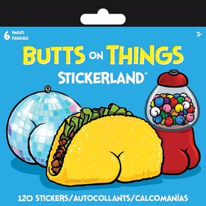 Butts on Things - Mini STICKERLAND Pads-6 PG Mini Stickerland Pad - 6 Page