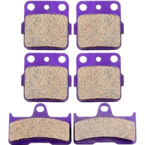 ECCPP Brake Pads Fit for Yamaha Grizzly 660 YFM660 YFM660F YFM660FA 2002 2003 2004 2005 2006 2007 2008, fa344 Front and Rear Replacement Brake Pads Kits
