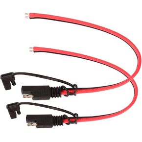 16 AWG SAE Connector Extension Cable SAE Quick Connector Disconnect Plug Fit for RV Trolling Motor Solar Panel Cars Charger 2 Pack