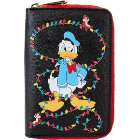 Loungefly Disney Donald Wrapped in Lights Zip Around Wallet