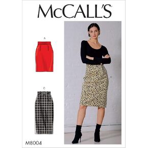 McCall Pattern Company McCall's Women's, Knee, and Shin Length Fitted Skirt Sewing Patterns, Sizes 14-22
