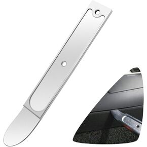 Car Pry Bar Tool,Multipurpose Stainless Steel Mini Pry Bar Auto Trim Removal Tool with Ergonomic Handle,Universal 4140 Pry Tool Door Panel Removal Tool for Dismantle Car Accessories