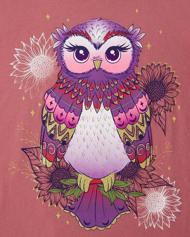 The Children's Place Girls' Unicorn Long Sleeve Graphic T-Shirts,multipacks in Saudi Arabia