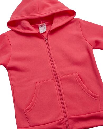 سويت شيرت للفتيات من Real Love - قطعتان من سويت شيرت بقلنسوة من الصوف الناعم بسحاب كامل للفتيات - قمصان رياضية مريحة للفتيات (7-16) in Kuwait