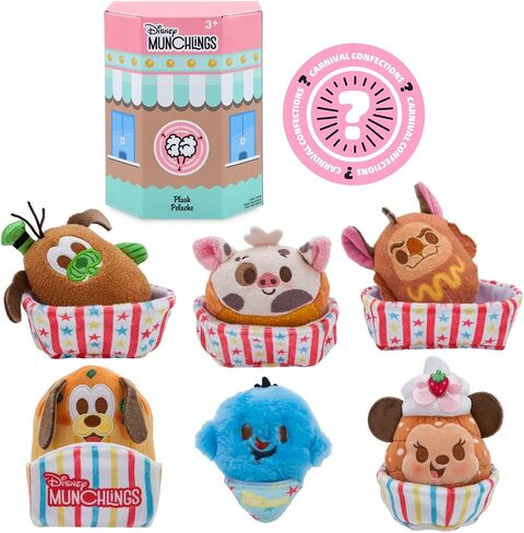 Disney Munchlings Terrifying Treats Collection - Mystery Box - Plush Toys | Scented - Detailed Micro Plush Sculpting, Embroidered Features, Soft & Squeezable Fill, Blind Pack 1 of 7 Characters in Kuwait