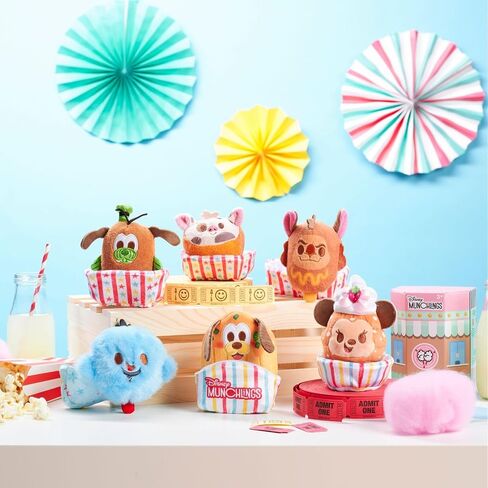 Disney Munchlings Terrifying Treats Collection - Mystery Box - Plush Toys | Scented - Detailed Micro Plush Sculpting, Embroidered Features, Soft & Squeezable Fill, Blind Pack 1 of 7 Characters in Kuwait