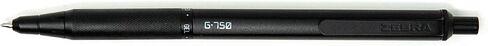 Zebra Pen G-750 Retractable Gel Pen, Black Brass Barrel, Medium Point, 0.7mm, Black Ink, 1-Pack in Saudi Arabia