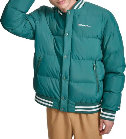 Champion Men's Varsity Bomber Puffer Jacket in Saudi Arabia