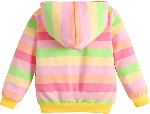 Little Hand Girls and Toddlers' Pullover Hoodies Sweatshirt Kids Cotton Zip-up Hooded Jacket for 2-7T in Kuwait