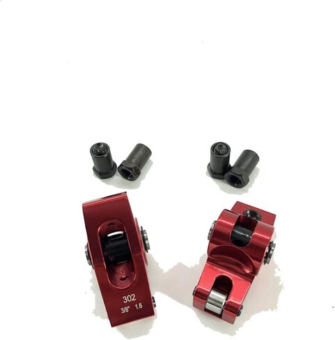 أذرع الروك المصنوعة من الألومنيوم عالية الأداء لـ SBF 289 302 351W 1.6 نسبة 3/8 بوصة باللون الأحمر المؤكسد in Kuwait