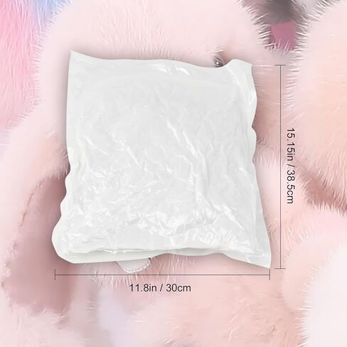 Lxmxgk 400 جرام حشوة ألياف بوليفيل، حشوة ألياف ممتازة، حشوة ألياف للحرف اليدوية، ألياف تعبئة عالية المرونة، حشو زغب ألياف عالية المرونة للحرف اليدوية الحيوانية المحشوة in Kuwait