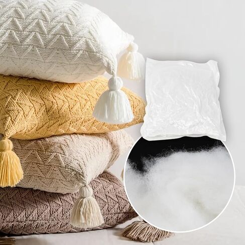 Lxmxgk 400 جرام حشوة ألياف بوليفيل، حشوة ألياف ممتازة، حشوة ألياف للحرف اليدوية، ألياف تعبئة عالية المرونة، حشو زغب ألياف عالية المرونة للحرف اليدوية الحيوانية المحشوة in Kuwait