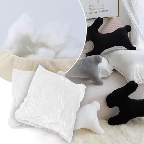 Lxmxgk 400 جرام حشوة ألياف بوليفيل، حشوة ألياف ممتازة، حشوة ألياف للحرف اليدوية، ألياف تعبئة عالية المرونة، حشو زغب ألياف عالية المرونة للحرف اليدوية الحيوانية المحشوة in Kuwait