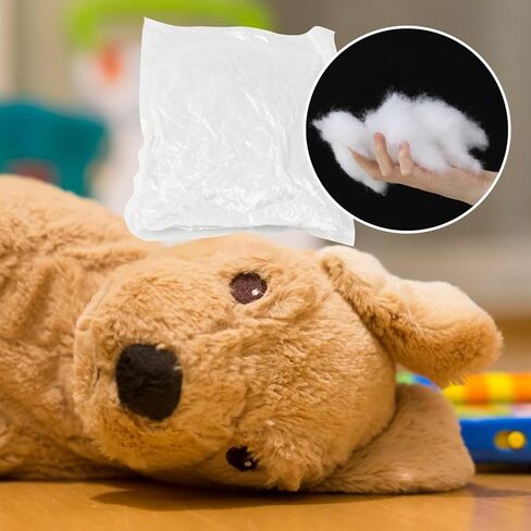 Lxmxgk 400 جرام حشوة ألياف بوليفيل، حشوة ألياف ممتازة، حشوة ألياف للحرف اليدوية، ألياف تعبئة عالية المرونة، حشو زغب ألياف عالية المرونة للحرف اليدوية الحيوانية المحشوة in Kuwait