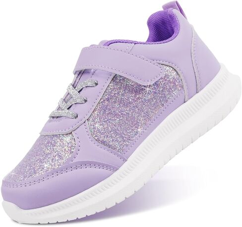 Toandon Toddler Kids Sneakers Sparkle Fashion Glitter Sequins Canvas Shoes in Saudi Arabia