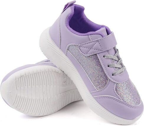 Toandon Toddler Kids Sneakers Sparkle Fashion Glitter Sequins Canvas Shoes in Saudi Arabia