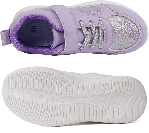 Toandon Toddler Kids Sneakers Sparkle Fashion Glitter Sequins Canvas Shoes in Saudi Arabia
