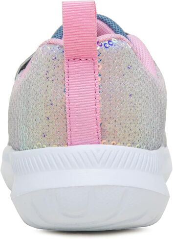 Toandon Toddler Kids Sneakers Sparkle Fashion Glitter Sequins Canvas Shoes in Saudi Arabia