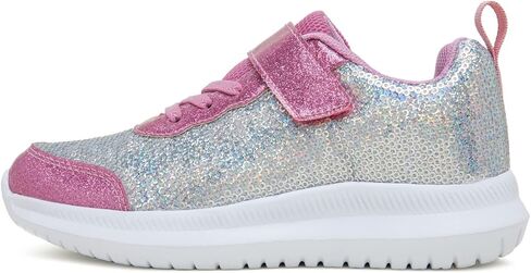 Toandon Toddler Kids Sneakers Sparkle Fashion Glitter Sequins Canvas Shoes in Saudi Arabia