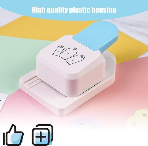 خرامة ورق كرافت من LOVEINUSA مقاس 1.5 بوصة و2 بوصة و2.5 بوصة مع خيط، 3 في 1 خرامة علامات حرفية، خرامة حرفية رافعة على شكل علامة لصناعة الورق وفنون بطاقات القصاصات لمشاريع DIY in Kuwait