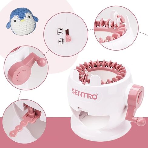 SENTRO Knitting Machine, DIY Dual Mode Knitting Looms & Boards, Hand Knitting Machines for Adults and Kids, Quick Knitting Scarves,Hats,Gloves,Bags(22Y) in Saudi Arabia