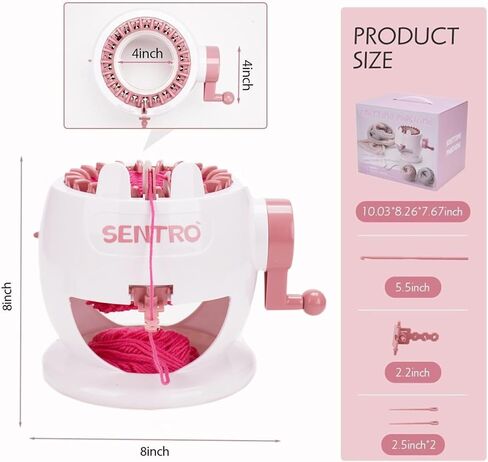 SENTRO Knitting Machine, DIY Dual Mode Knitting Looms & Boards, Hand Knitting Machines for Adults and Kids, Quick Knitting Scarves,Hats,Gloves,Bags(22Y) in Saudi Arabia