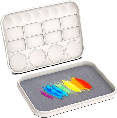 Wet Palette, Wet Pallets for Painting Miniatures. Keep The Paint Wet, The Miniature Painting Kit Comes with 50 Sheets of Palette Paper and Two Wet Palette Sponges in Saudi Arabia