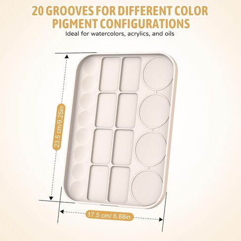 Wet Palette, Wet Pallets for Painting Miniatures. Keep The Paint Wet, The Miniature Painting Kit Comes with 50 Sheets of Palette Paper and Two Wet Palette Sponges in Saudi Arabia
