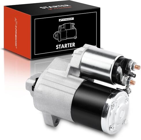 محرك A-Premium Starter متوافق مع Jeep Grand Cherokee 2005-2010 V6 3.7L، Commander 2006-2010 V6 3.7L، 12V 1.2KW 10 أسنان في اتجاه عقارب الساعة، استبدال # 56044734AA، M0T31471، M0T31471ZC، 410-48133، SMT0301 in Saudi Arabia