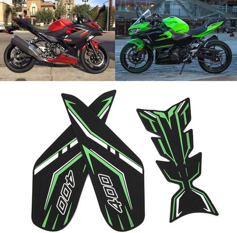 Fuel Sticker, 3 Pcs Universal Motorcycle Fuel Non-Slip Pad Fuel Non-Slip Sticker Fit for Z400 Ninja 400 2017-2021 (red) in Saudi Arabia
