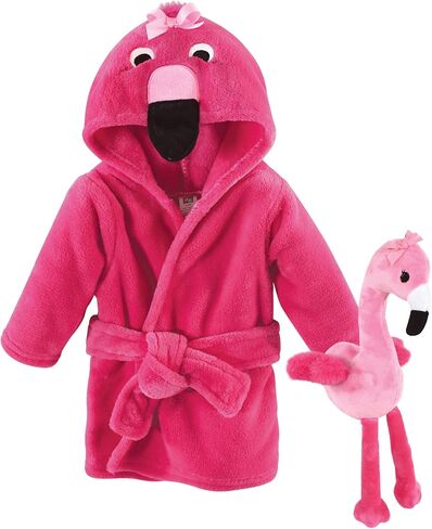 Hudson Baby Unisex Baby Plush Bathrobe and Toy Set, Blue Shark, One Size in Kuwait