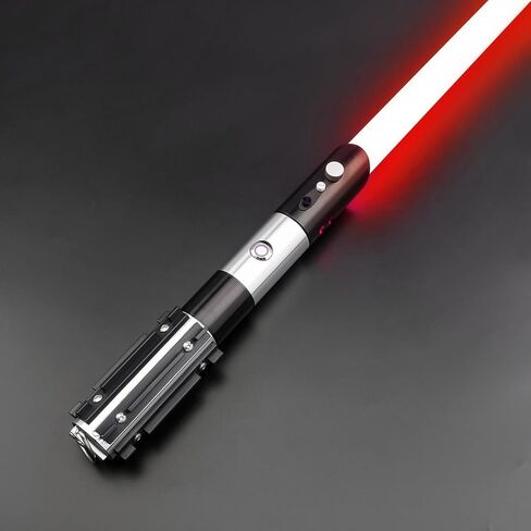 سيف ضوئي RGB Force FX من Lightsaber لحروب النجوم، والتحكم في الحركة 12 لونًا و16 خط صوت وتأرجح سلس، سيف ضوئي مبارز من سبائك الألومنيوم، سيوف ضوئية للبالغين لدعائم الهالوين التنكرية in Saudi Arabia