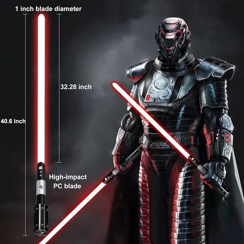 سيف ضوئي RGB Force FX من Lightsaber لحروب النجوم، والتحكم في الحركة 12 لونًا و16 خط صوت وتأرجح سلس، سيف ضوئي مبارز من سبائك الألومنيوم، سيوف ضوئية للبالغين لدعائم الهالوين التنكرية in Saudi Arabia