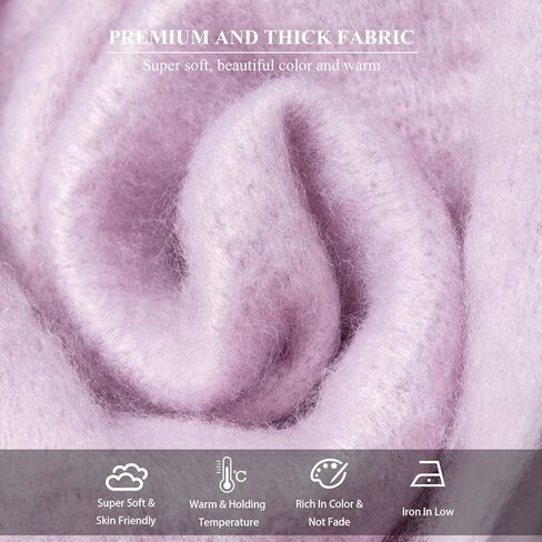 الشتاء النساء وشاح مكتنزة بطانية دافئة كبيرة سميكة كبيرة الحجم التفاف الملونة طويلة الأوشحة الصلبة in Kuwait