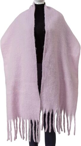 الشتاء النساء وشاح مكتنزة بطانية دافئة كبيرة سميكة كبيرة الحجم التفاف الملونة طويلة الأوشحة الصلبة in Kuwait