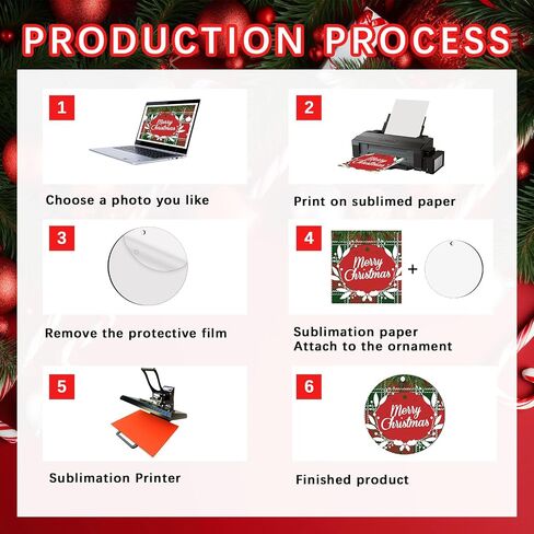 55Pcs 3 inch Sublimation Ornament Blanks Bulk Round Ornaments MDF Double Side Sublimation Blanks Ornaments Products Keychains Heat Transfer for DIY Craft in Saudi Arabia