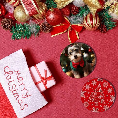 55Pcs 3 inch Sublimation Ornament Blanks Bulk Round Ornaments MDF Double Side Sublimation Blanks Ornaments Products Keychains Heat Transfer for DIY Craft in Saudi Arabia