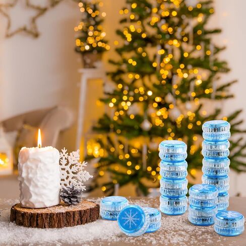 Wettarn 24 Pcs Froze Party Favors Snowflake Magic Birthday Party Supplies Winter Princess LED Lighted Yo Yo Bulk Froze Theme Toy for Girls Froze Party Goodie Bag Filler Snowflake Gifts in Bulk in Kuwait