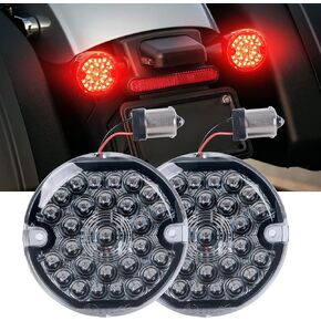 3-1/4 Inch Rear Led Turn Signal Red Brake Light Compatible with ley Motorcycle Road Glide Road King Softail Ultra Classic Ultra Limited Electra Glide