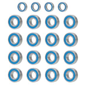20Pcs Steel Rubber Sealed Ball Bearing Kit for Tamiya Super Clod Buster Bullhead Clodbuster RC Crawler Car Upgrade Parts