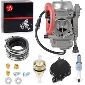 MOTO1988 Carburetor Carb and Intake Manifold For Kawasaki Prairie 360 KVF360 4x4 2003-2013
