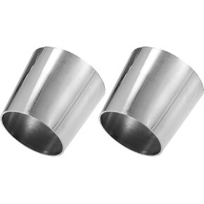X AUTOHAUX Car Mandrel Exhaust Bend Elbow Pipe 304 Stainless Steel Concentric Reducer 2.5" OD to 3" OD 2pcs